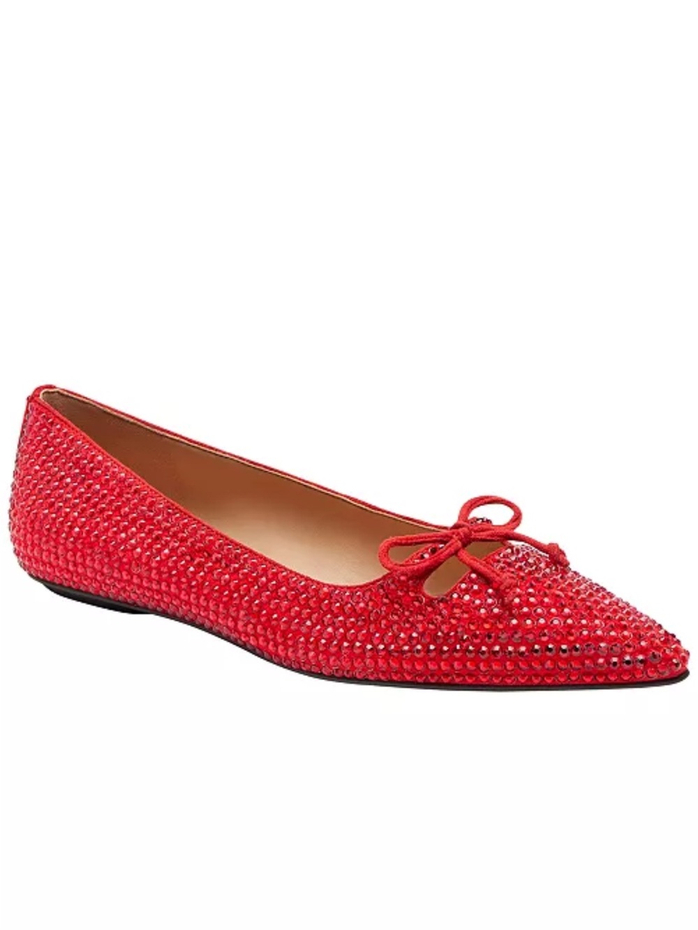 COACH Women's Slip-On Flat with Crystals Red sz 8 NWT